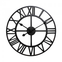 Splendid Стенен часовник Solar 2, диаметър 60 cm, черен - Декорации