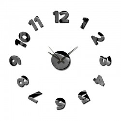 Splendid Стенен часовник Sticker Blink, диаметър 75 cm, черен - Декорации