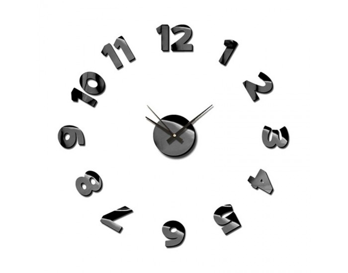 Splendid Стенен часовник Sticker Blink, диаметър 75 cm, черен