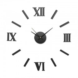 Splendid Стенен часовник Sticker Romer, диаметър 60 cm, черен - Splendid