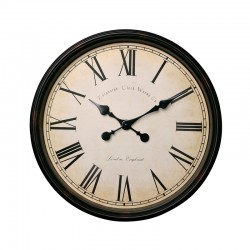 Splendid Стенен часовник Vintage, диаметър 50 cm, кафяв - Декорации