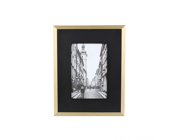 Splendid Рамка за снимка Turin, MDF, 18 х 23 cm, черно-златиста