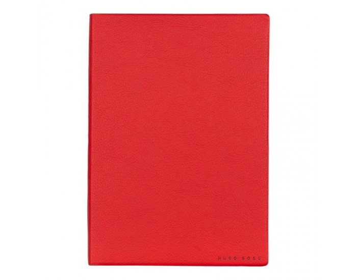 Hugo Boss Тефтер Essential Storyline, на редове, A5, червен