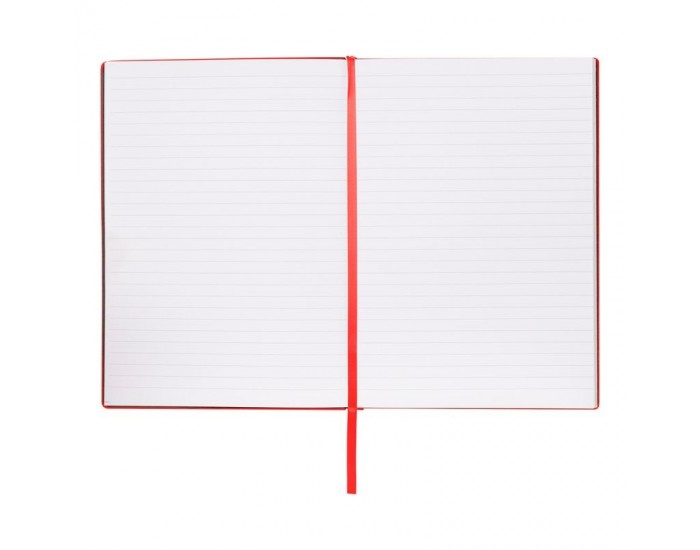 Hugo Boss Тефтер Essential Storyline, на редове, A5, червен