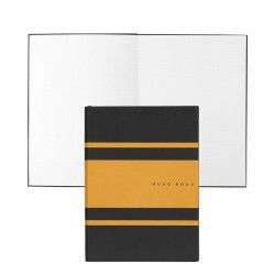 Hugo Boss Тефтер Essential Gear Matrix, на точки, A5, жълт - Канцеларски материали