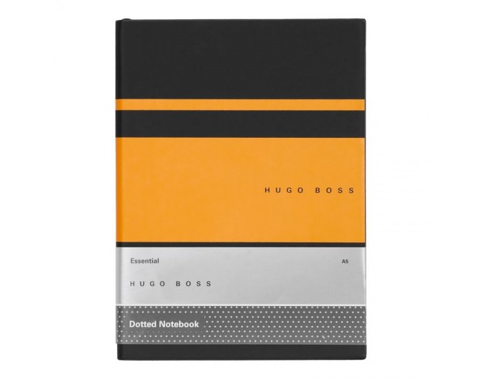Hugo Boss Тефтер Essential Gear Matrix, на точки, A5, жълт Hugo Boss Тефтер Essential Gear Matrix, на точки, A5, жълт
