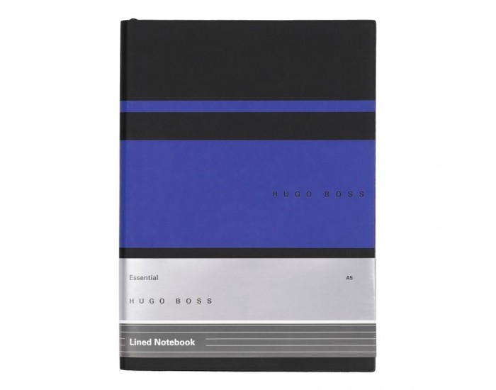 Hugo Boss Тефтер Essential Gear Matrix, на редове, A5, син Hugo Boss Тефтер Essential Gear Matrix, на редове, A5, син