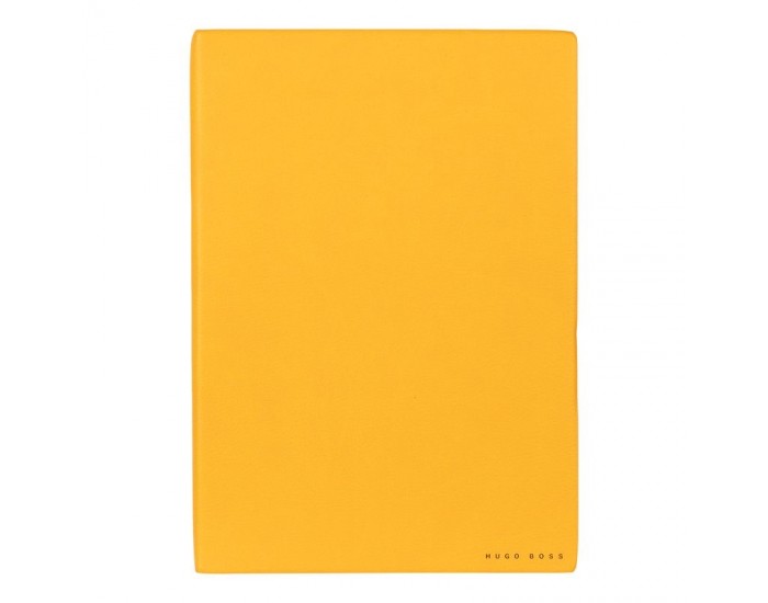 Hugo Boss Тефтер Essential Storyline, на редове, B5, жълт