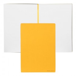 Hugo Boss Тефтер Essential Storyline, бели листове, B5, жълт - Пишещи средства