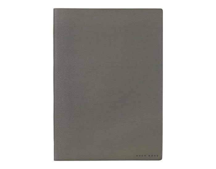 Hugo Boss Тефтер Essential Storyline, бели листове, B5, тъмнозелен