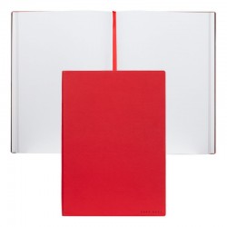 Hugo Boss Тефтер Essential Storyline, бели листове, B5, червен - Пишещи средства
