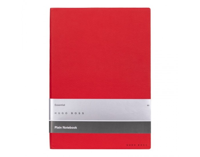 Hugo Boss Тефтер Essential Storyline, бели листове, B5, червен