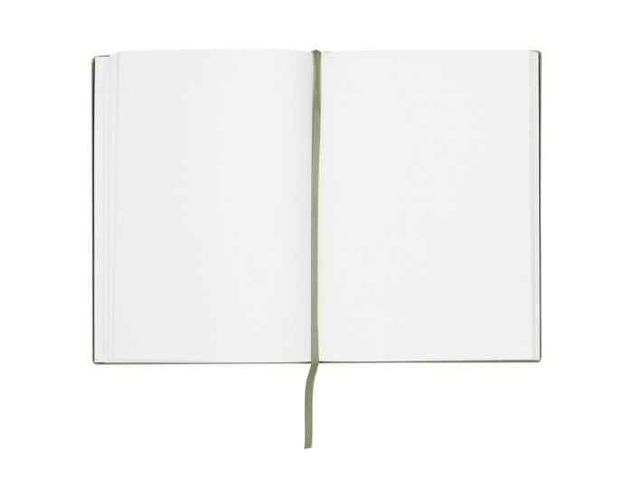 Hugo Boss Тефтер Essential Storyline, бели листове, A5, тъмнозелен