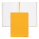 Hugo Boss Тефтер Essential Storyline, бели листове, A5, жълт