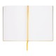Hugo Boss Тефтер Essential Storyline, бели листове, A5, жълт