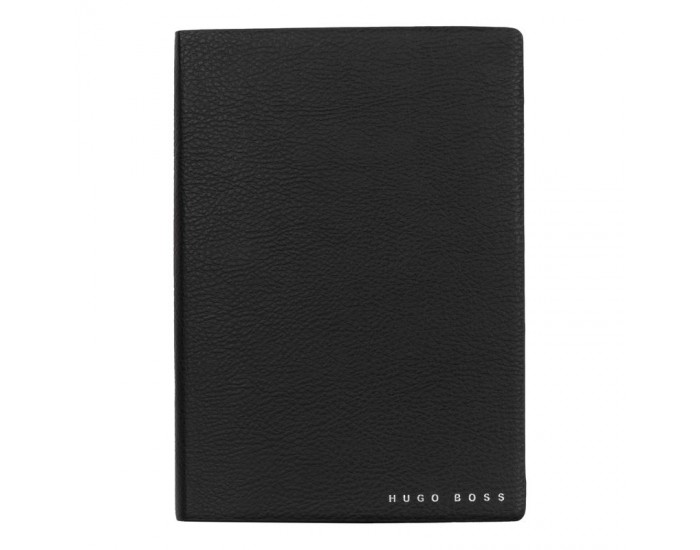 Hugo Boss Тефтер Essential Storyline, бели листове, A6, черен