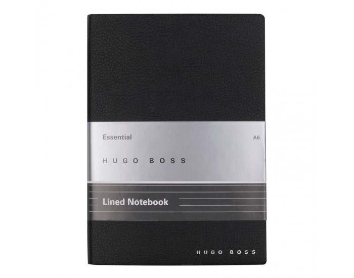 Hugo Boss Тефтер Essential Storyline, на редове, A6, черен Hugo Boss Тефтер Essential Storyline, на редове, A6, черен