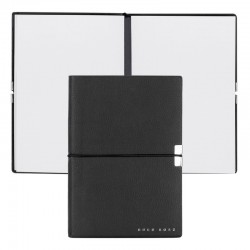 Hugo Boss Тефтер Elegance Storyline, бели листове, A6, черен - Канцеларски материали