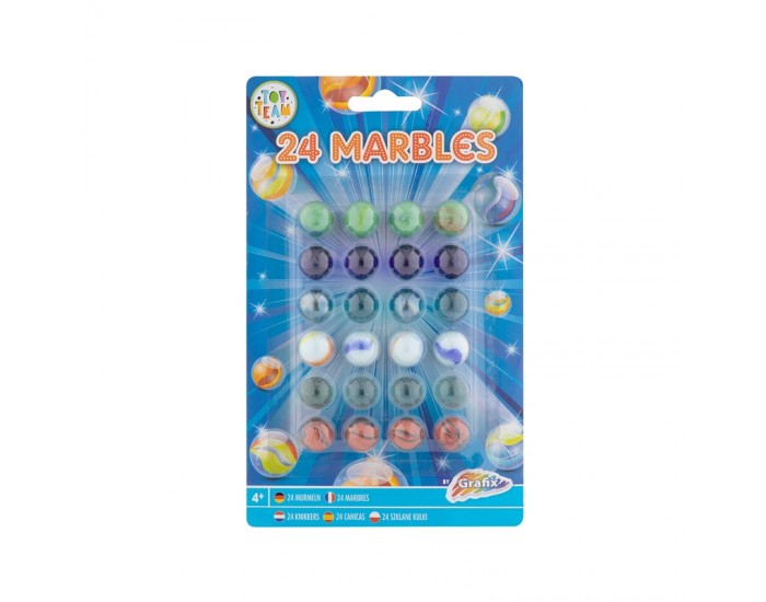 Grafix Топчета за игра, 2 вида - с 24 и с 20 топчета, 12 броя