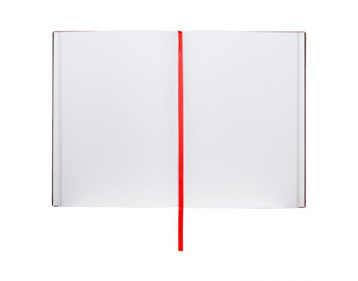 Hugo Boss Тефтер Essential Storyline, бели листове, B5, червен