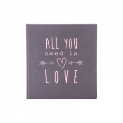 Goldbuch Албум All you need is love, 30 х 31 cm, сив Goldbuch Албум All you need is love, 30 х 31 cm, сив - Сувенири, Подаръци, Свещи