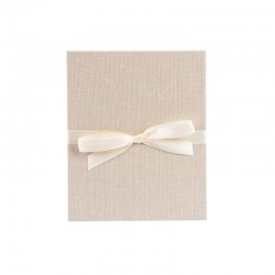 Goldbuch Албум-книга, за 10 снимки, с ленена корица и панделка, 16 х 19 cm, бежов - Декорации