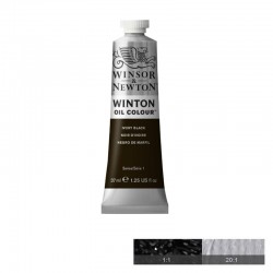 Winton Маслена боя, Ivory Black, 37 ml - Winsor & Newton