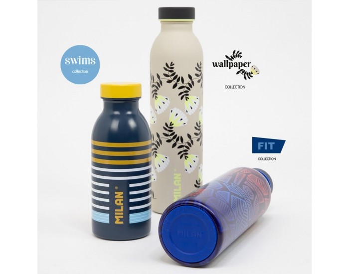 Milan Бутилка за вода Wallpaper, изотермична, 591 ml