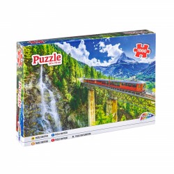 Grafix Пъзел Планинска железница, 50 х 70 cm, 1000 части - Шатри и забавления