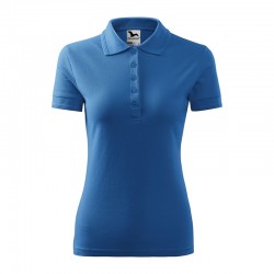Malfini Дамска тениска Polo 210, размер M, синя - MALFINI