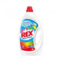 Rex Перилен препарат Color, гел, за цветно пране, 3 L, 60 пранета - Продукти за баня и WC