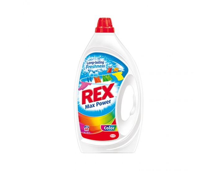 Rex Перилен препарат Color, гел, за цветно пране, 3 L, 60 пранета Rex Перилен препарат Color, гел, за цветно пране, 3 L, 60 пранета