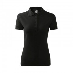Malfini Дамска тениска Pique Polo 210, размер XS, черна - MALFINI