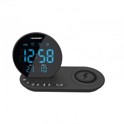 Blaupunkt Радио часовник CR85BK, FM радио, температура, USB/WC/IN/OUT, черен - Blaupunkt