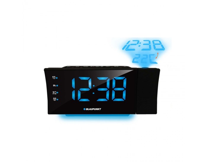 Blaupunkt Радио часовник CRP81USB, FM радио, USB, с прожекция, черен