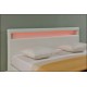 Съвременно тапицирано легло с интегрирано LED осветление Corium, Paris, 200cm x 140cm, Бяло