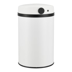 Сензорна кофа за боклук 30л, неръждаема стомана,  бял цвят - Кухня