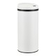 Сензорна кофа за боклук 42L,  автоматична кухненска кофа за боклук със сензор,  неръждаема стомана,  бял цвят