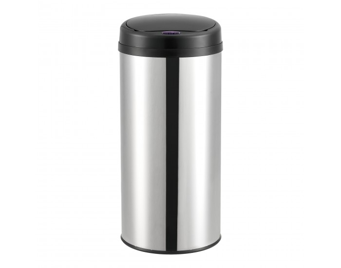 Автоматична кухненска кофа за боклук със сензор, неръждаема стомана сребро,  42L