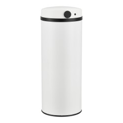 Сензорна кофа 47L,  автоматична кухненска кофа със сензор, неръждаема стомана, бял цвят - Sonata G