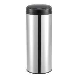 Сензорна кофа за боклук 47L , автоматична, неръждаема стомана, сребро - Кухненски аксесоари