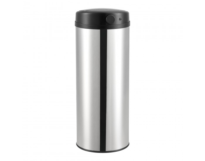 Сензорна кофа за боклук 47L , автоматична, неръждаема стомана, сребро