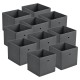 Комплект сгъваеми кутии от 10, размери  30x30x28 см,  нетъкан тъмно сив