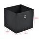 Комплект сгъваеми кутии от 10 броя, размери  30x30x28 см,  нетъкан,  черен цвят