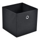 Комплект сгъваеми кутии от 10 броя, размери  30x30x28 см,  нетъкан,  черен цвят