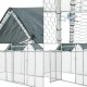 Кокошарник 'Arguin' със слънцезащитен покрив, размери 300x100x100-150 см, стомана