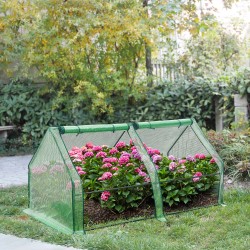 Мини оранжерия Nissewaard, размери 180x90x90cm, мрежесто фолио,  Зелен цвят - Градина