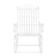 Люлеещ се стол Geraldton, размери 92x59x90cm,  Кънтри стил,  Бял цвят
