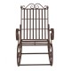 Люлеещ се стол Geraldton, размери 92x59x90cm,  Кънтри стил,  Кафяв цвят