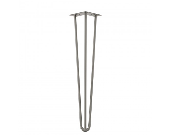 Стилни крака за маса - 4 бр. с форма Hairpin - 72 см. - Сребристи *55140001*